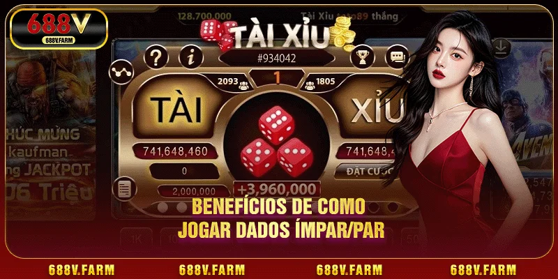 Benefícios de como jogar dados ímpar/par