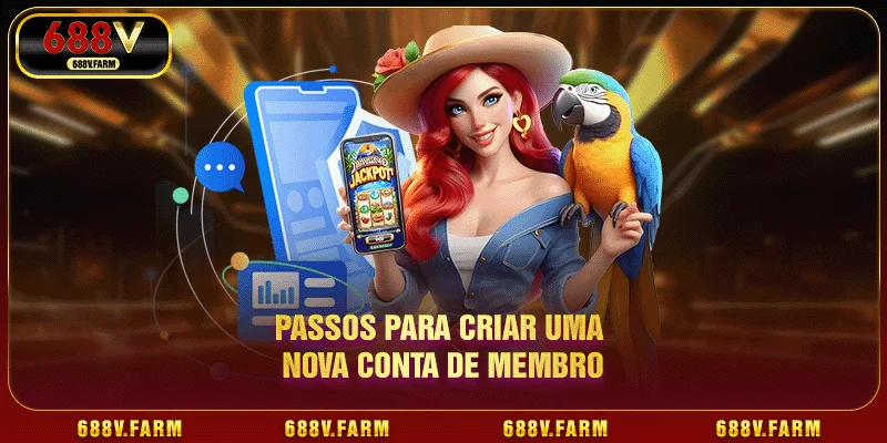 Passos para criar uma nova conta de membro
