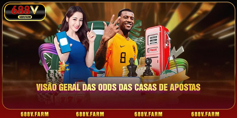 Visão geral das odds das casas de apostas
